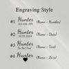 Picture of Personalized Pet Name Collar - Grid Series - Engraved Pet Name Dog Bone Tag - Best Gift for Pets