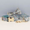 Picture of Personalized Pet Name Collar - Small Floral Series - Personalized Engraved Pet Name Dog Bone Tag - Gift for Pets