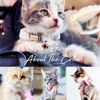 Picture of Personalized Cat Name Collar Set- Personalized Multiple Color Velvet Cat Collar - Engraved Pet Name Tag Metal Buckle - Wedding and Christmas Puppy Gift