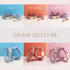 Picture of Personalized Pet Name Collar - 7 Color Grid Series - Engraved Pet Name Square Tag - Personalized Gift for Pets