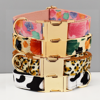 Picture of Personalized Pet Name Collar - Colorful Leopard Series - Engraved Pet Name Tag Metal Buckle - Summer Personalized Gifts for Puppy
