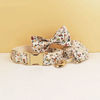 Picture of Personalized Pet Name Collar - Small Floral Series - Engraved Pet Name Square Tag - Personalized Gift for Pets