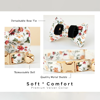 Picture of Personalized Cat Name Collar Set - Floral Series - Engraved Pet Name Tag Metal Buckle - Summer Personalized Gift for Cats