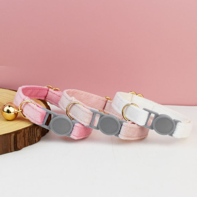 Picture of Personalized Quick Release Cat Collar - Personalized Cat Collar with Name - Velvet Pet Collar - Personalized Gift for your Cat