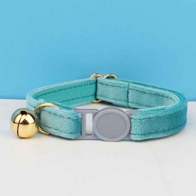 Picture of Personalized Quick Release Cat Collar - Personalized Cat Collar with Name - Velvet Pet Collar - Personalized Gift for your Cat
