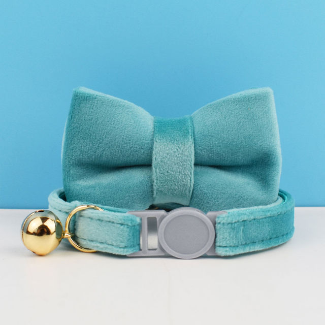 Picture of Personalized Quick Release Cat Collar - Personalized Cat Collar with Name - Velvet Pet Collar - Personalized Gift for your Cat