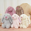 Picture of Personalized Embroidered Security Fluffy Bunny Rabbit with Name - Personalized Comfort Rabbit for Kids Gift - Baby Shower Gift