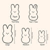 Picture of Personalized Embroidered Fluffy Easter Bunny Rabbit with Name - Personalized Easter Day Gift for Kids