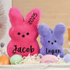 Picture of Personalized Embroidered Fluffy Easter Bunny Rabbit with Name - Personalized Easter Day Gift for Kids