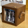 Picture of Custom Wooden Hand-Cranked Flip Photo Frame - Custom Wooden Couple Photo Flipbook Frame - Best Couple Gifts, Wedding Gift