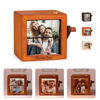 Picture of Custom Wooden Hand-Cranked Flip Photo Frame - Custom Wooden Couple Photo Flipbook Frame - Best Couple Gifts, Wedding Gift
