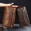 Picture of Custom Lasered Leather Toiletry Bag for Men | Personalized Groomsmen Gifts | Travel Bag For Men