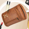 Picture of Personalized Groomsmen Gifts | Custom Leather Toiletry Bag | Travel Bag for Men | Birthday Gift for Him