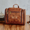 Picture of Custom Large Capacity Leather Toiletry Bag | Travel Bag For Men | Father's Day Gift | Groomsmen Gift