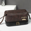 Picture of Custom Leather Toiletry Bag | Travel Bags For Men | Father's Day Gift | Groomsmen Toiletry Bag