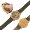 Picture of Personalized Watches - Custom Bamboo Wood Photo Watches - Engraved with Text, Great Birthday Gifts for Women and Men