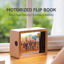 Picture of Custom Motorized Flip Book -| Auto Page Turning | Rechargeable Personalised Flip Album with Wooden Frame | Nice Home Decor