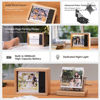 Picture of Custom Motorized Flip Book -| Auto Page Turning | Rechargeable Personalised Flip Album with Wooden Frame | Nice Home Decor