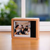 Picture of Custom Motorized Flip Book -| Auto Page Turning | Rechargeable Personalised Flip Album with Wooden Frame | Nice Home Decor