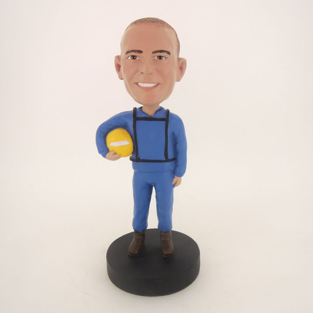 Picture of Custom Bobblehead Doll: Fireman Holding Hat