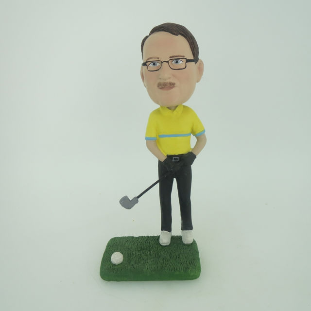 Picture of Custom Bobblehead Doll: Golfer In The Tee Box