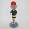 Picture of Custom Bobblehead Doll: Male Runner With Red Hat