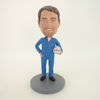 Picture of Custom Bobblehead Doll: Engineer Holding Protective Helmet