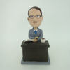 Picture of Custom Bobblehead Doll: Man Sitting And Reading