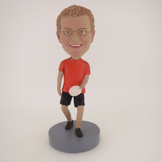 Picture of Custom Bobblehead Doll: Man With Frisbee