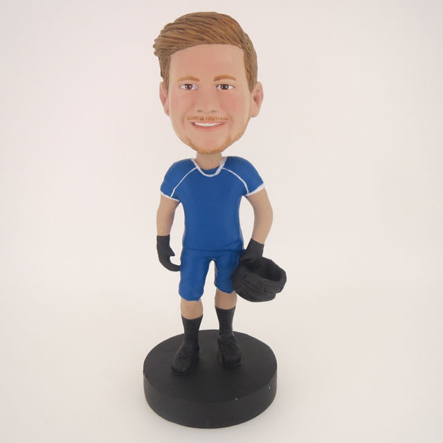 Picture of Custom Bobblehead Doll: Man With Motorcycle Hat