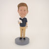 Picture of Custom Bobblehead Doll: Standing Reading Man