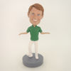 Picture of Custom Bobblehead Doll: Two Hands Out Ball Under Footer Man