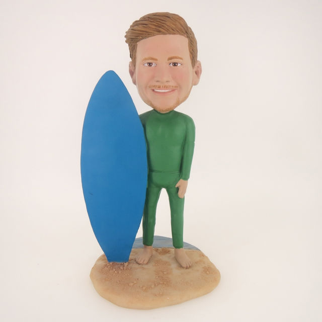 Picture of Custom Bobblehead Doll: Wet Suit Surfer