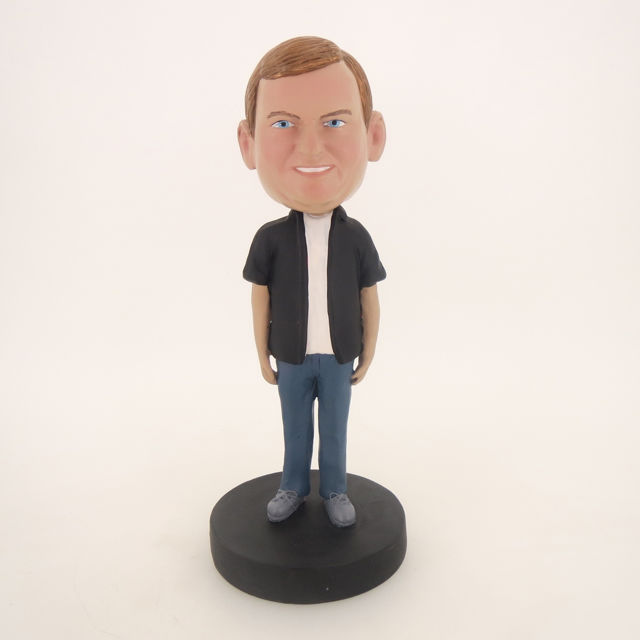 Picture of Custom Bobblehead Doll: Big Boy With Casual Style