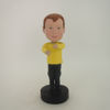 Picture of Custom Bobblehead Doll: Boy In Yellow With Holding Gesture