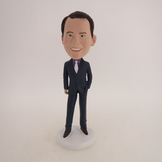 Picture of Custom Bobblehead Doll: Business Man In Very Formal Suit