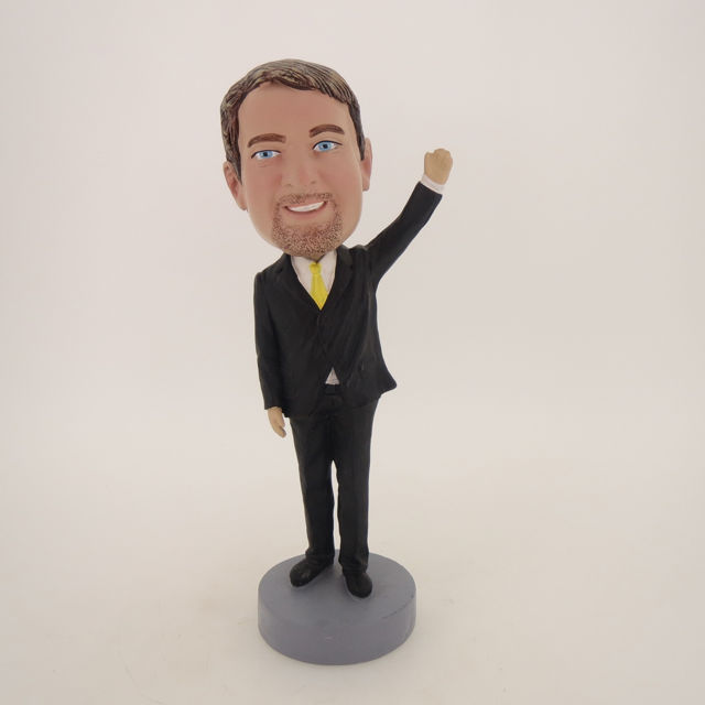 Picture of Custom Bobblehead Doll: Business Man Waving