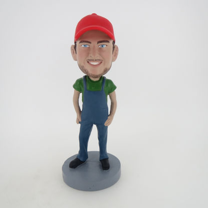 Picture of Custom Bobblehead Doll: Casual Boy In Red Hat
