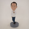 Picture of Custom Bobblehead Doll: Casual Man Finger Up