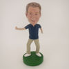 Picture of Custom Bobblehead Doll: Casual Man Happily Excercising