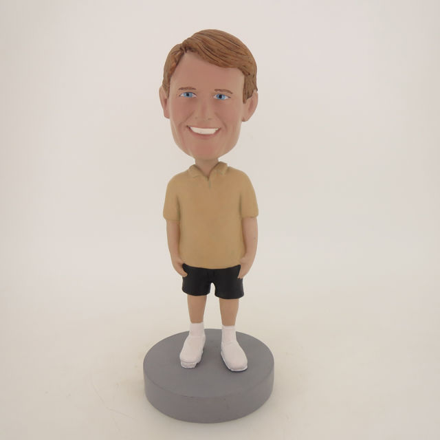 Picture of Custom Bobblehead Doll: Casual Man In Brown