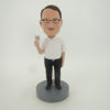 Picture of Custom Bobblehead Doll: Casual Man Playing Cards