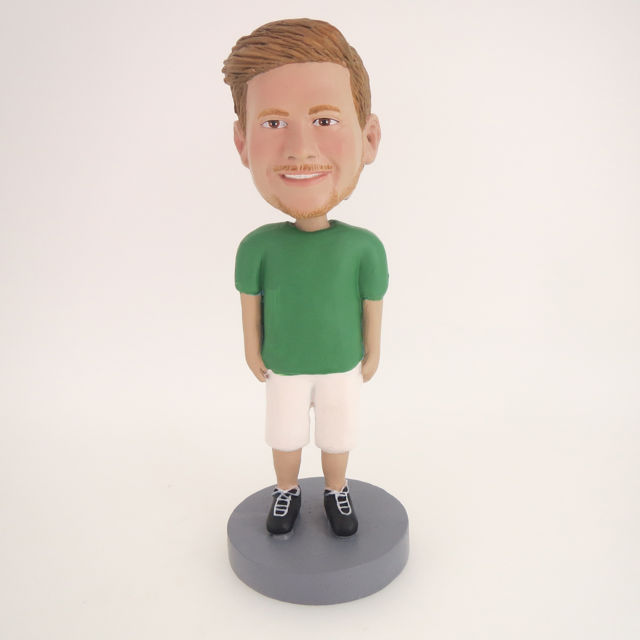 Picture of Custom Bobblehead Doll: Casual Man Ready To Go