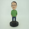 Picture of Custom Bobblehead Doll: Casual Man With His Hands In Pockets