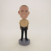 Picture of Custom Bobblehead Doll: Casual Policeman In Brown