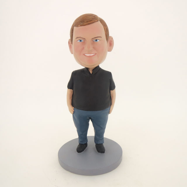 Picture of Custom Bobblehead Doll: Fat Boy In Black