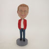 Picture of Custom Bobblehead Doll: Man In Casual Style Red Jacket