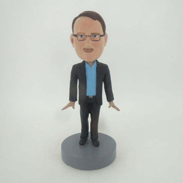 Picture of Custom Bobblehead Doll: Man In Formal Black Suit