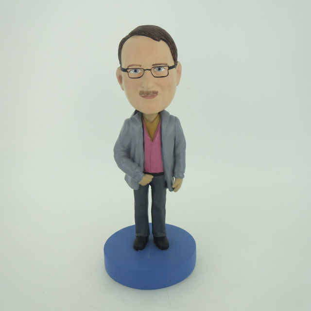 Picture of Custom Bobblehead Doll: Man In Gray Coat
