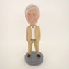 Picture of Custom Bobblehead Doll: Man In Pure Beige Suit